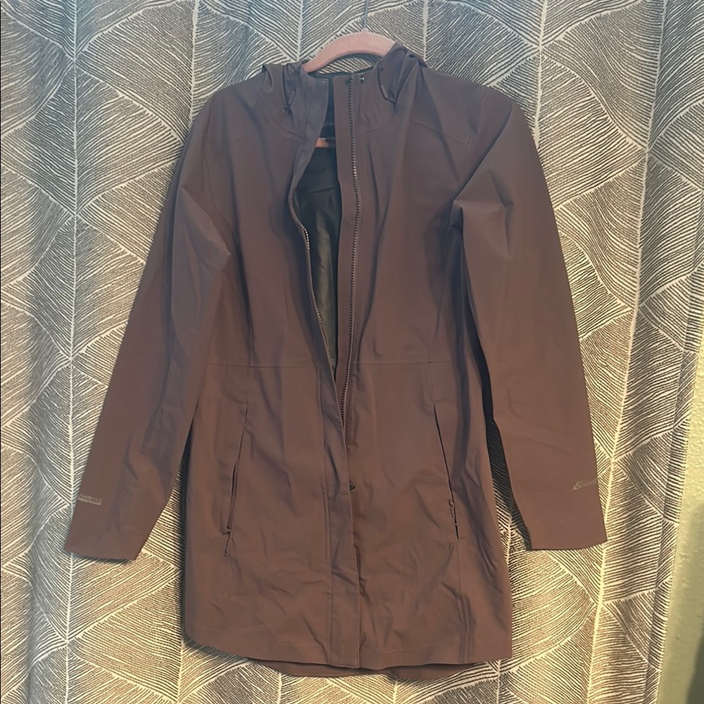 Eddie Bauer Purple Hooded Raincoat